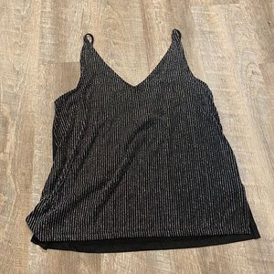 H&M Black and Silver Blouse